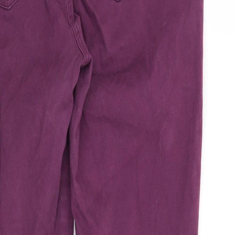 Preworn Womens Purple Straight Jeans Size 36 in L28 in