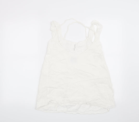 Preworn Womens White Basic Blouse Size XS