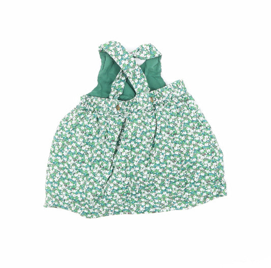 Mini Club Girls Green Floral A-Line Size 0-3 Months