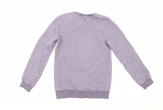 River Island Boys Purple Pullover Sweatshirt Size 7-8 Years