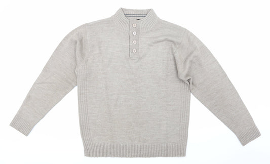Southbay Mens Brown Knit Pullover Jumper Size M