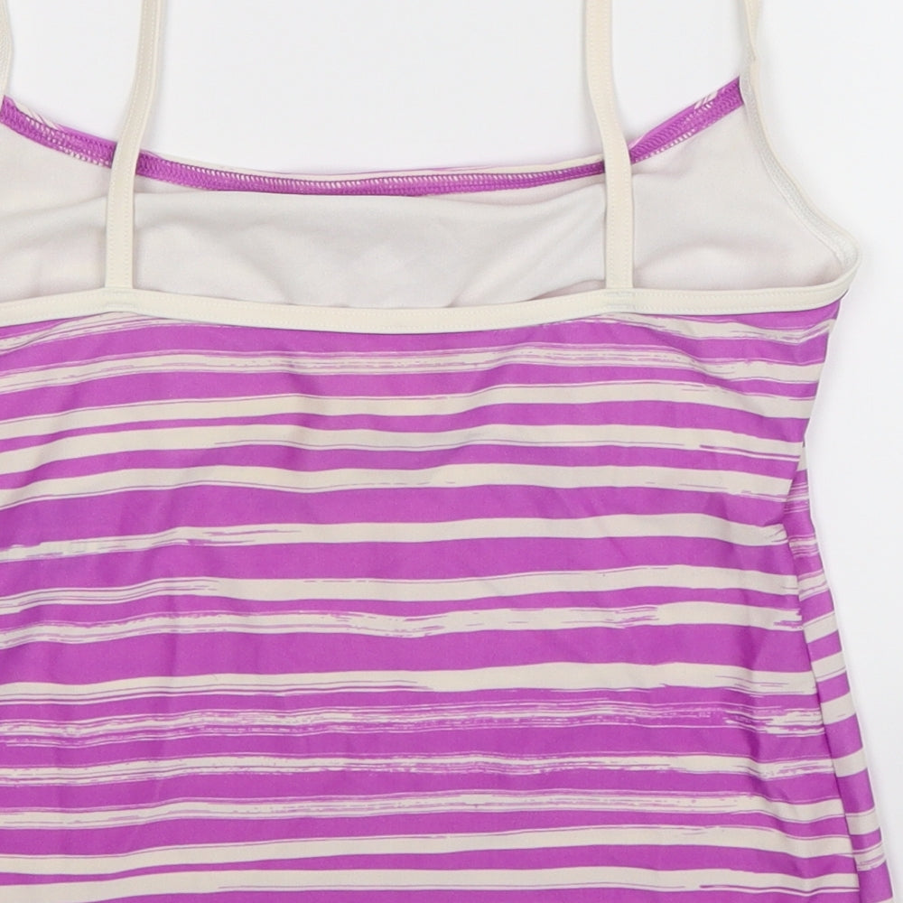 Marks and Spencer Womens Purple Striped Basic Tank Size 12