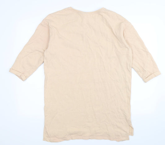 Divided Womens Beige Pullover Sweatshirt Size S - Oversized