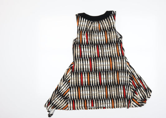 the grade Womens Multicoloured Colourblock Skater Dress Size 8