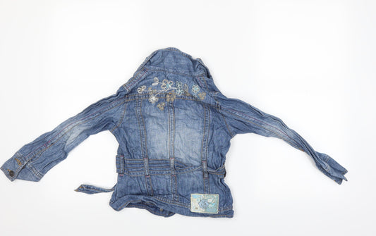 NEXT Girls Blue Jacket Coat Size 7 Years