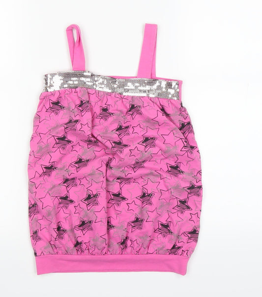 Matalan Girls Pink Basic Tank Size 6 Years