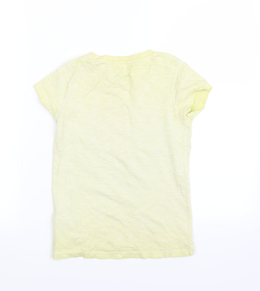 NEXT Girls White Basic T-Shirt Size 7 Years - LOVE HEART