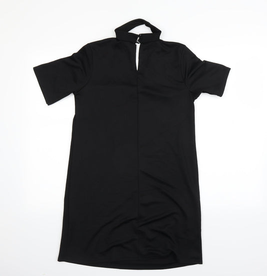 Select Womens Black T-Shirt Dress Size 12