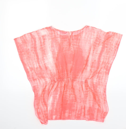VD One Girls Pink Basic T-Shirt Size 7-8 Years