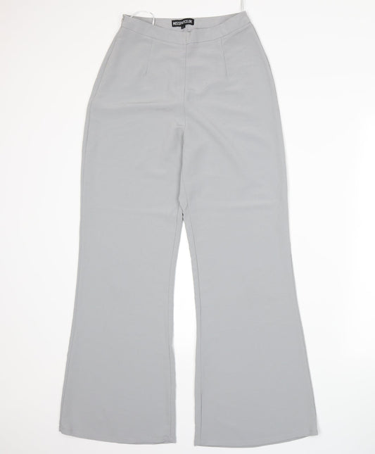 Misspap Womens Grey Trousers Size 6 L29 in