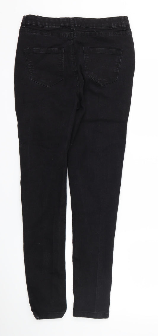 Studio Womens Black Denim Skinny Jeans Size 10 L28 in