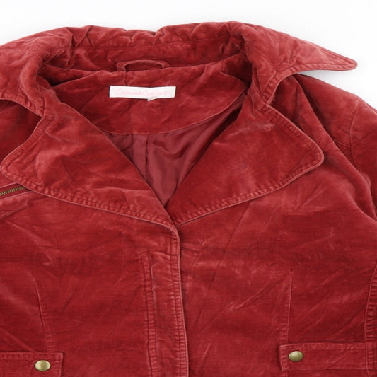 Casual Comfort Womens Pink Jacket Coat Size 14