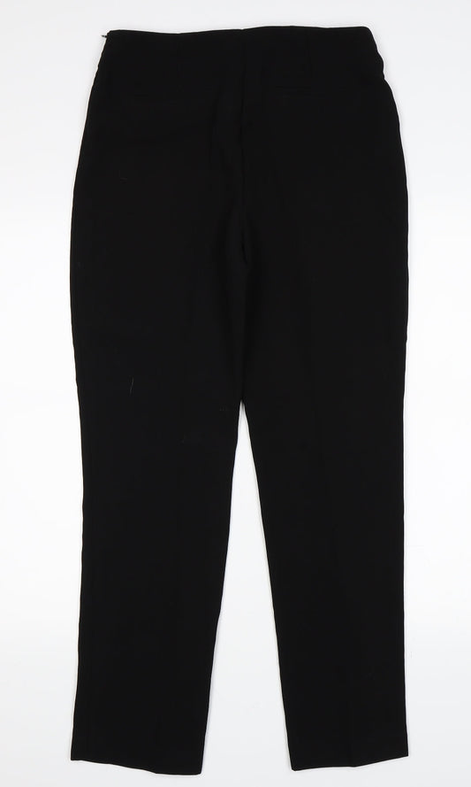 Papaya Womens Black Trousers Size 10 L22 in - Culottes