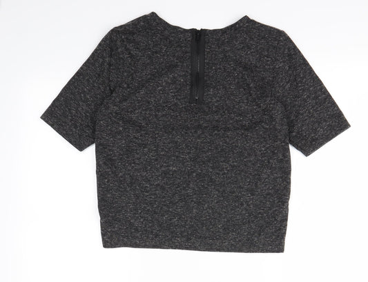 Topshop Womens Black Basic T-Shirt Size 4