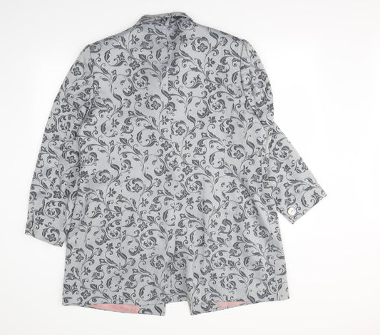 Debenhams Mens Grey Fair Isle Jacket Blazer Size 40
