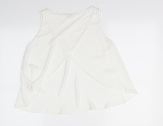 Miss Selfridge Womens White Basic Blouse Size 8