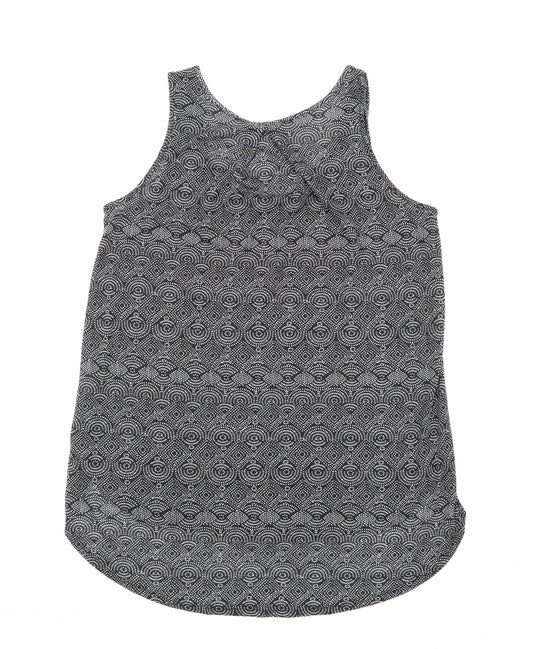 H&M Womens Black Geometric Basic Tank Size S