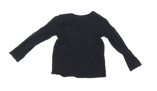 The Children's Place Girls Black Basic T-Shirt Size 3 Years