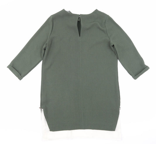 Atmosphere Womens Green A-Line Size 12