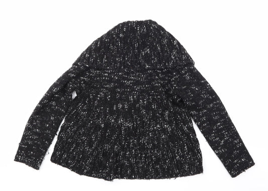 Shima Novelli Womens Black Knit Cardigan Jumper Size 14