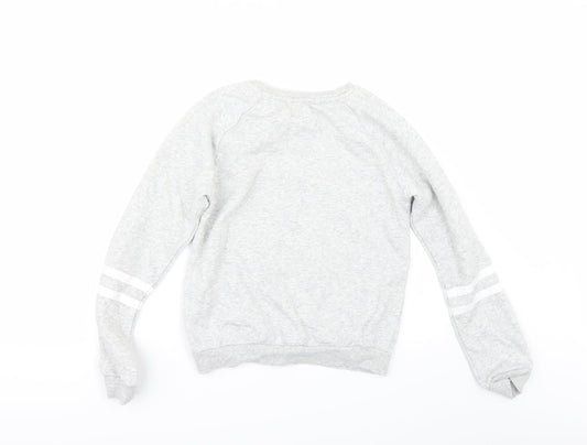 H&M Girls Grey Sweatshirt Size 11-12 Years
