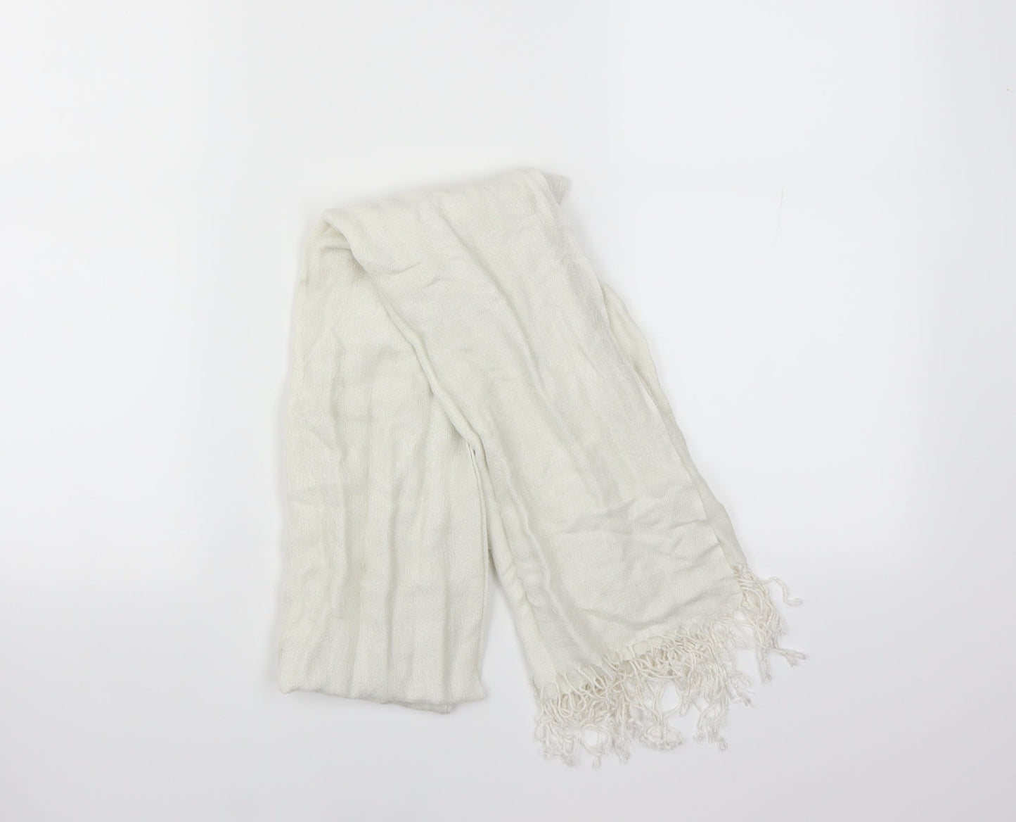 Preworn Womens White Scarf - Pashmina