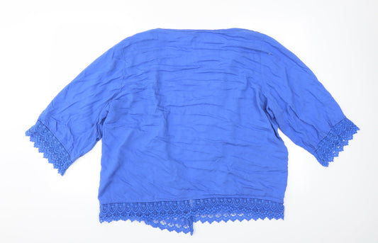 Matalan Womens Blue Cardigan Jumper Size L
