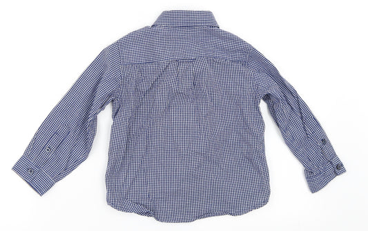 Primark Boys Blue Check Basic Button-Up Size 2-3 Years