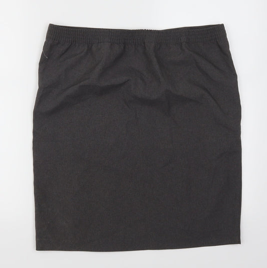 Preworn Womens Grey Straight & Pencil Skirt Size 34 in