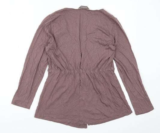 Marks and Spencer Womens Purple Cardigan Jumper Size 14
