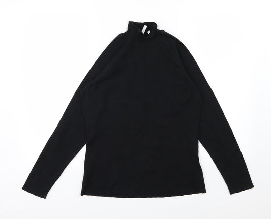 Anthology Womens Black  Knit Pullover Jumper Size 16