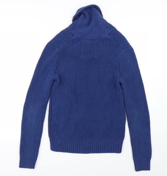 H&M Womens Blue Knit Pullover Jumper Size S