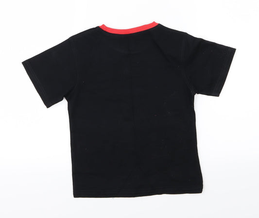 Kiwi Planet Boys Black Jersey Basic T-Shirt Size 6 Years - New Zealand