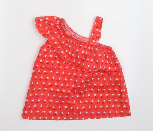 Gap Girls Orange Basic T-Shirt Size S