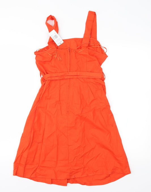Select Womens Red Fit & Flare Size 8