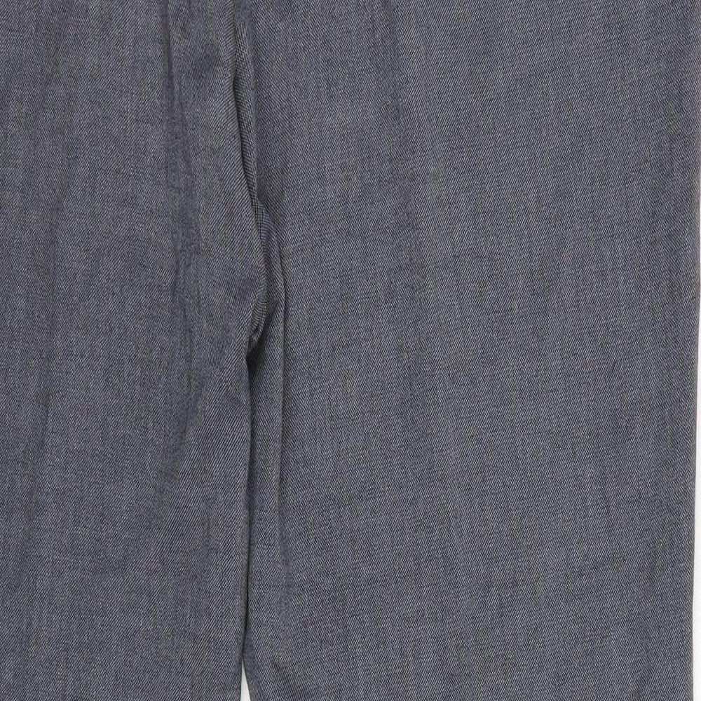 Marks and Spencer Womens Grey Trousers Size 18 L29 in