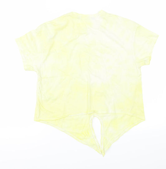 915 Girls Yellow Basic T-Shirt Size 12-13 Years