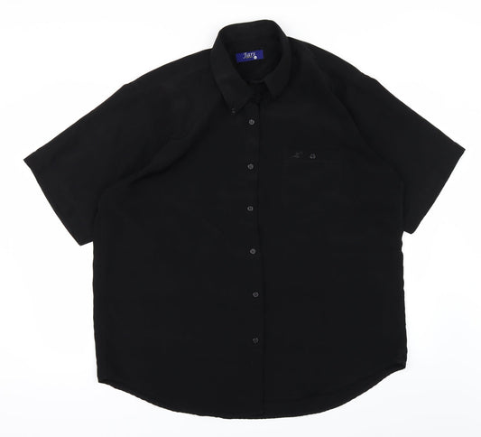 jars Mens Black Button-Up Size L