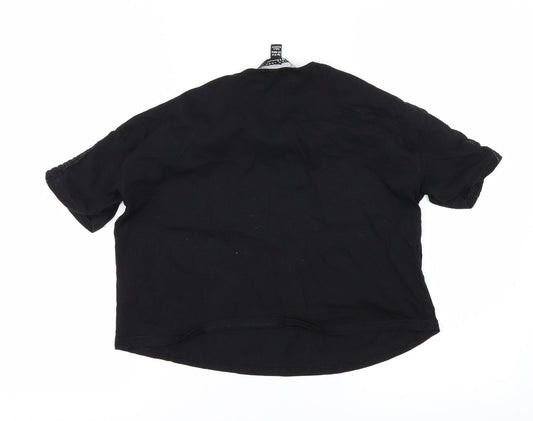 New Look Girls Black Basic T-Shirt Size 12-13 Years