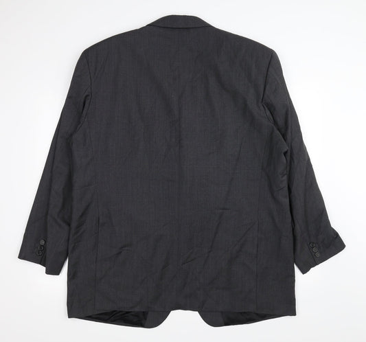Guy Laroche Mens Grey Jacket Blazer One Size - Padded Shoulders