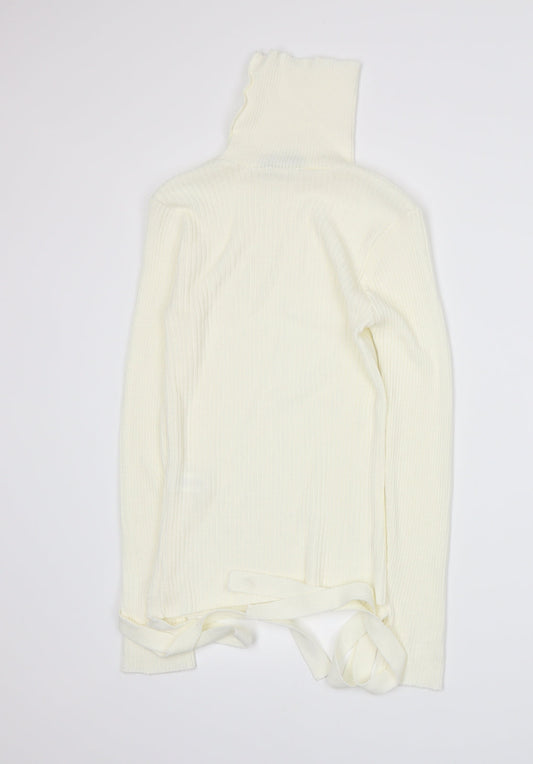 I SAW IT FIRST Womens Ivory Knit Pullover Jumper Size M