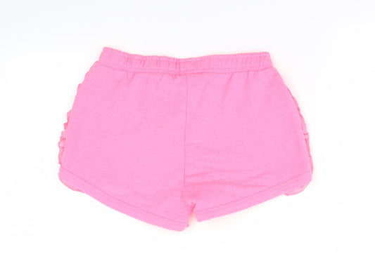 I love girls wear Girls Pink Cut-Off Shorts Size 9 Years