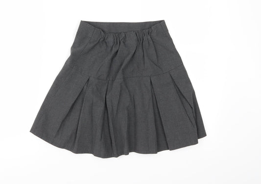 Debenhams Girls Grey Pleated Skirt Size 10 Years
