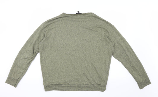 Topshop Womens Green Pullover Jumper Size 12