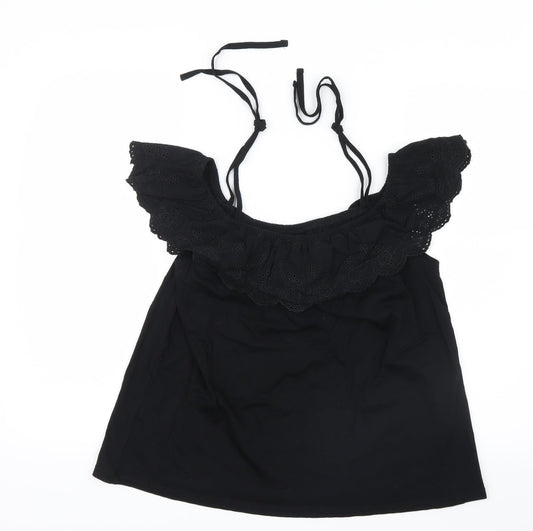 redherring Womens Black Basic T-Shirt Size 12