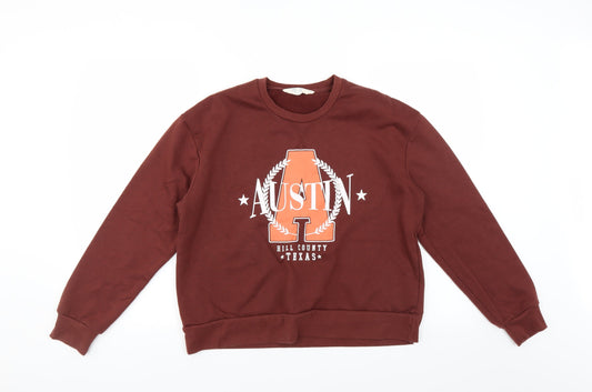 Primark Womens Brown Pullover Sweatshirt Size S - Austin Texas