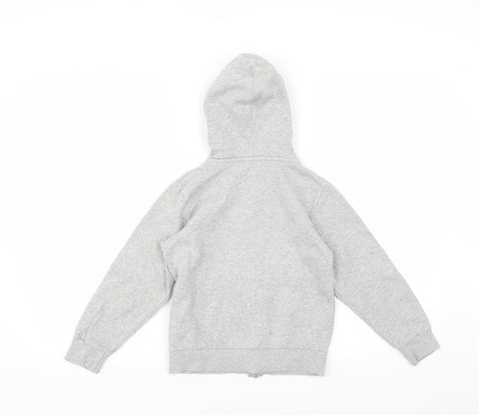 H&M Boys Grey Full Zip Hoodie Size 6-7 Years