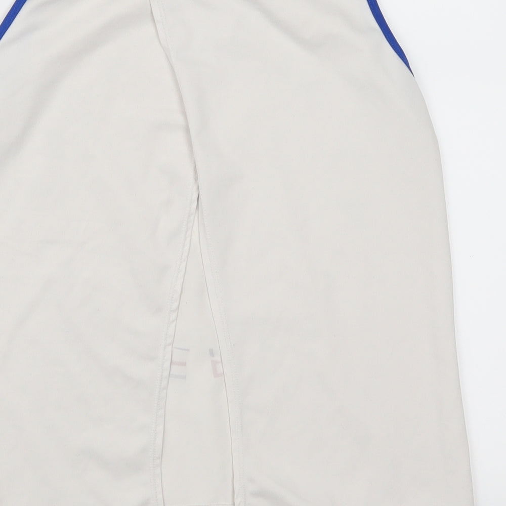 Brand and care label for Matalan girls’ white basic tank, size 9, years - all i want is everything