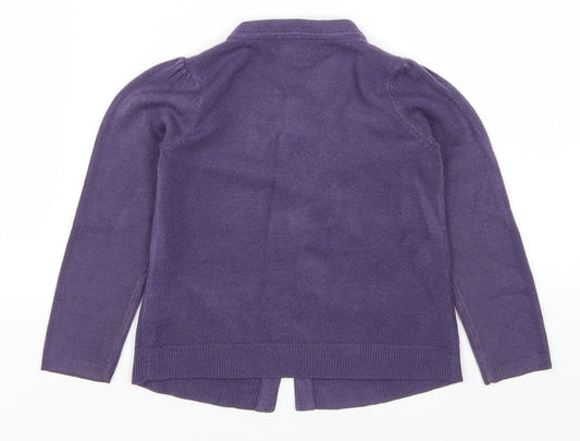 John Lewis Girls Purple Cape Jumper Size 3 Years