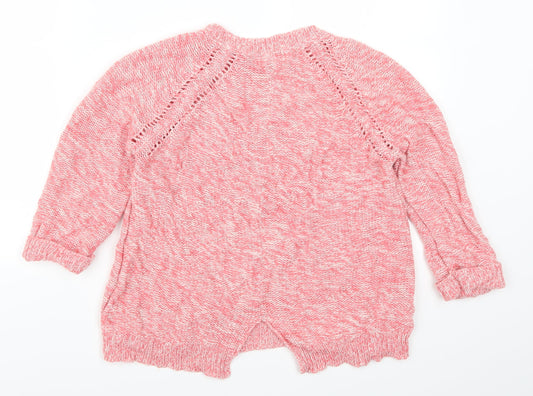 New Look Womens Pink Pullover Jumper Size 12